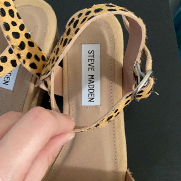 Cheetah print Steve Madden wedges! - Picture 3 of 4